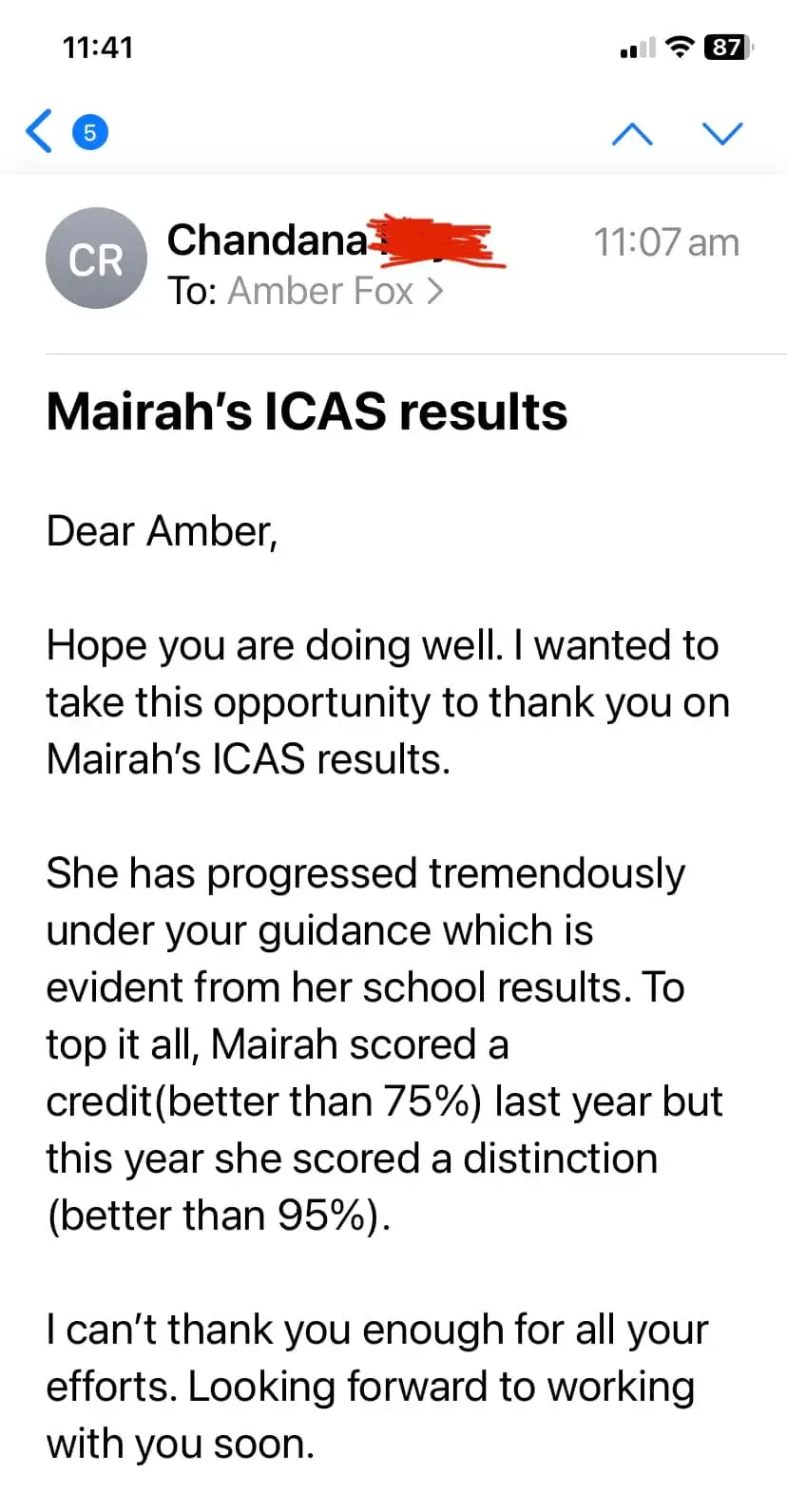 From Credit to Distinction in a Year!