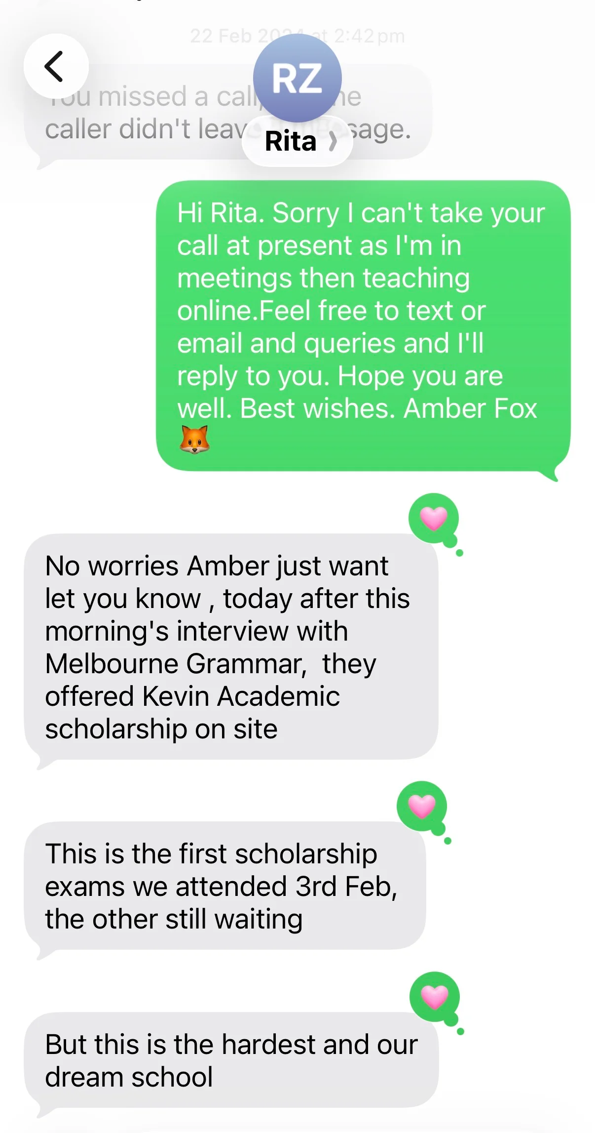 Melbourne Grammar Scholarship!