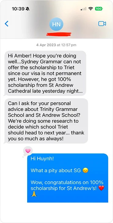 Clever Fox student — scholarship offer at St Andrew's Cathedral School