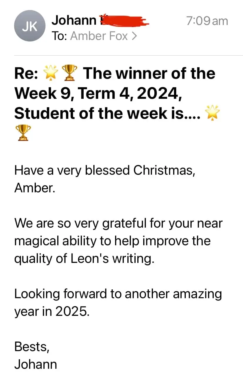 Student of the Week!