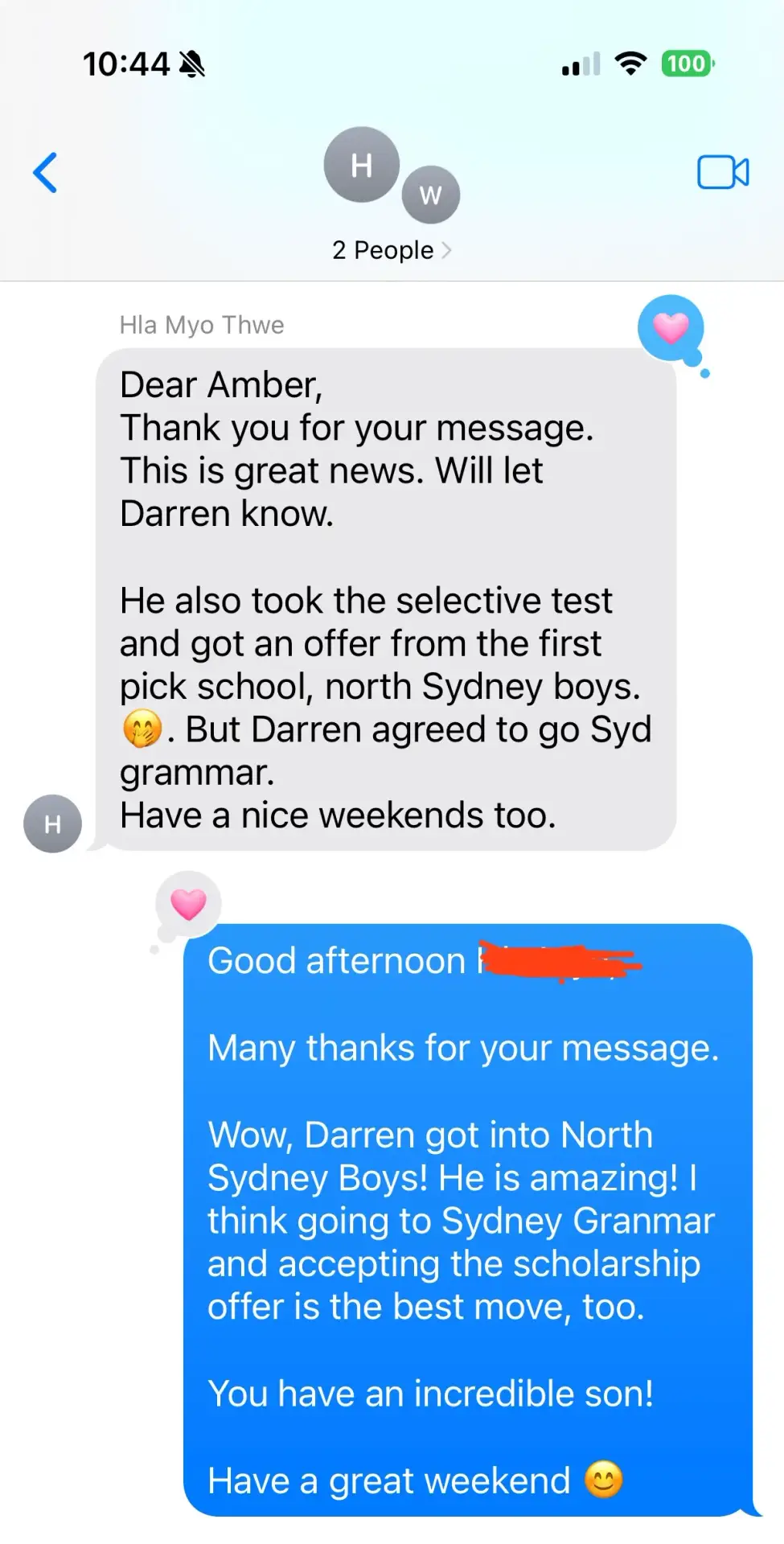 Sydney Grammar Scholarship AND North Sydney Boys Offer!