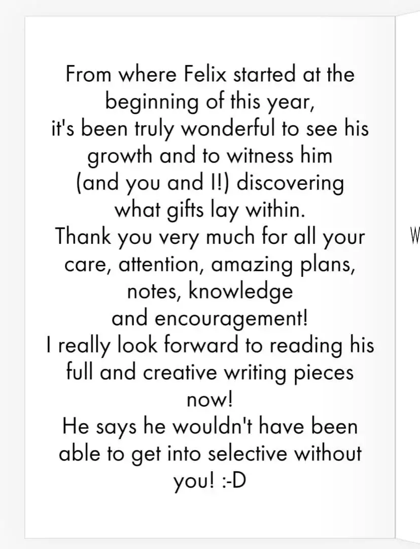 Thank you note!
