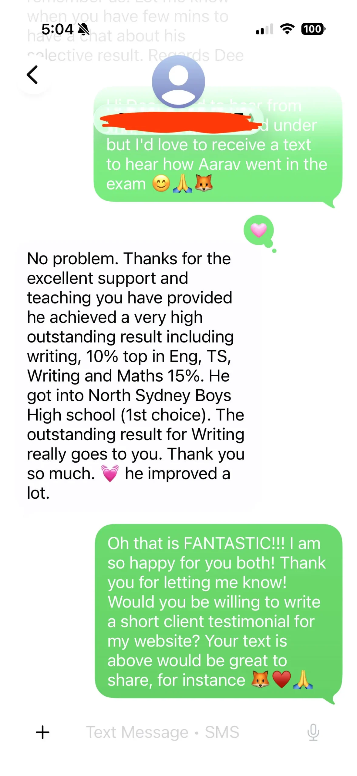 Top 10% Writing Aarav!