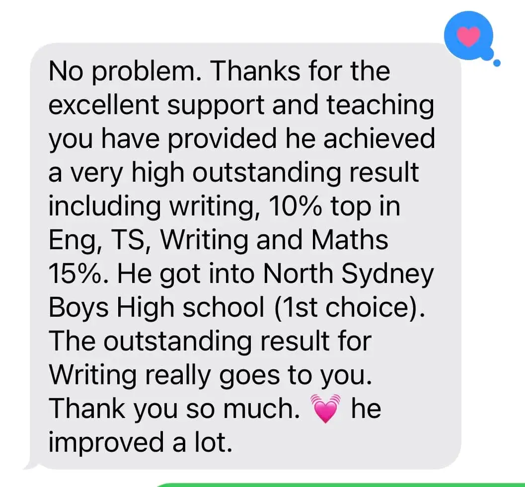 Top 10% in Writing and English!