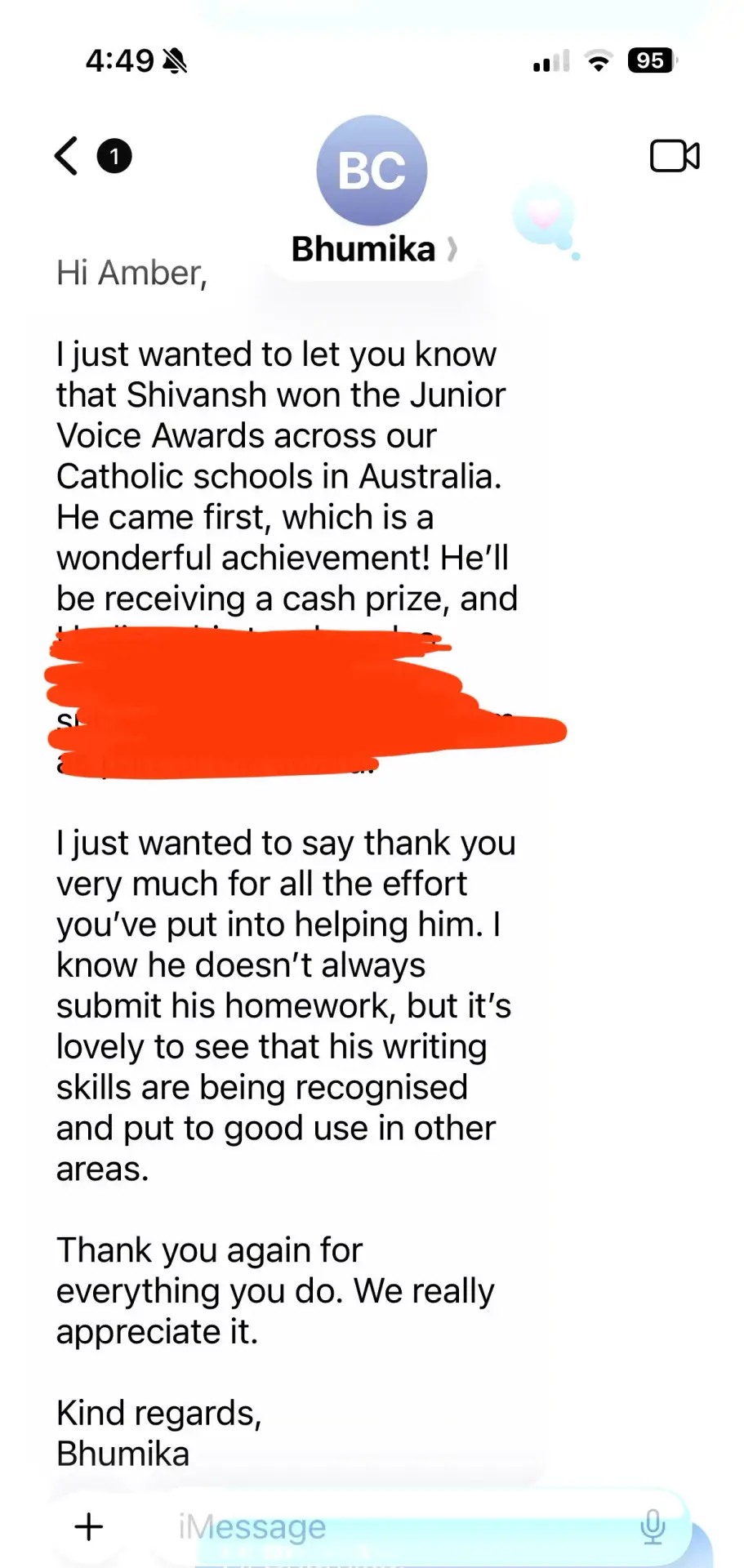 National Writing Champion!